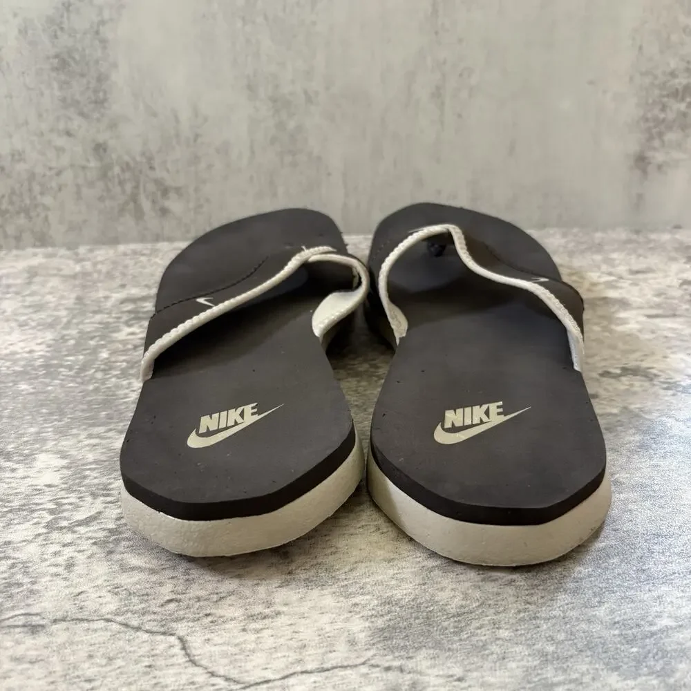 Nike Sandals Mens Size 9 (10W) Celso Thong Plus Boat Flip Flop Beach Black/White
